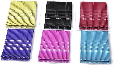 KS Solid Color Bobby Pins Metal Barrettes 24 pcs Per card,6 Cards Counted