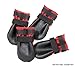 Ultra Paws Rugged Dog Boots and Paw Protectors for Small, Medium and Large Dogs Red (Size 6)