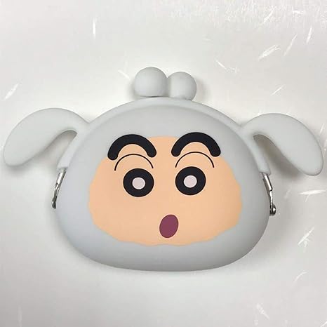 Amazon 1 シロ しんちゃん シリコン がまぐち がま口 ポーチ ケース 財布 小銭入れ 小物入れ クレヨンしんちゃん マスコット アニメ 萌えグッズ 通販