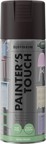 Rust-Oleum Painter's Touch Espresso Satin Spray Paint 400ml Aerosol view 6