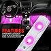 Xprite Purple LED Truck Bed Light Kits with On/Off Switch, for Pickup Exterior Interior Neon Lights, Footwells, Running Boards, Cargo, Under Car, Tonneau Cover, Rail Rock Lighting - 8 PCs