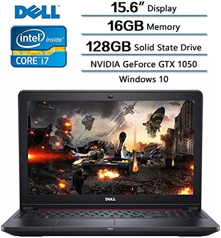 2018 Dell Flagship Inspiron 15 Gaming Laptop, 15.6” FHD Anti-Glare LED-Backlit Display, Intel Core i7-7700HQ (Up to 3.8GHz), NVIDIA GeForce GTX 1050, 16GB DDR4 SDRAM, 1TB HDD + 128GB SSD, Win 10