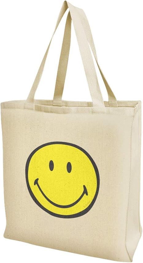 smiley face tote