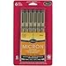 Sakura 50039 6-Piece Pigma Micron-08 Ink Pen Set, 0.50mm, Black primary