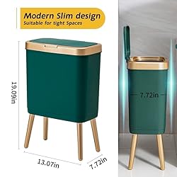 Procade Trash Can with Lid,Small Bathroom Garbage