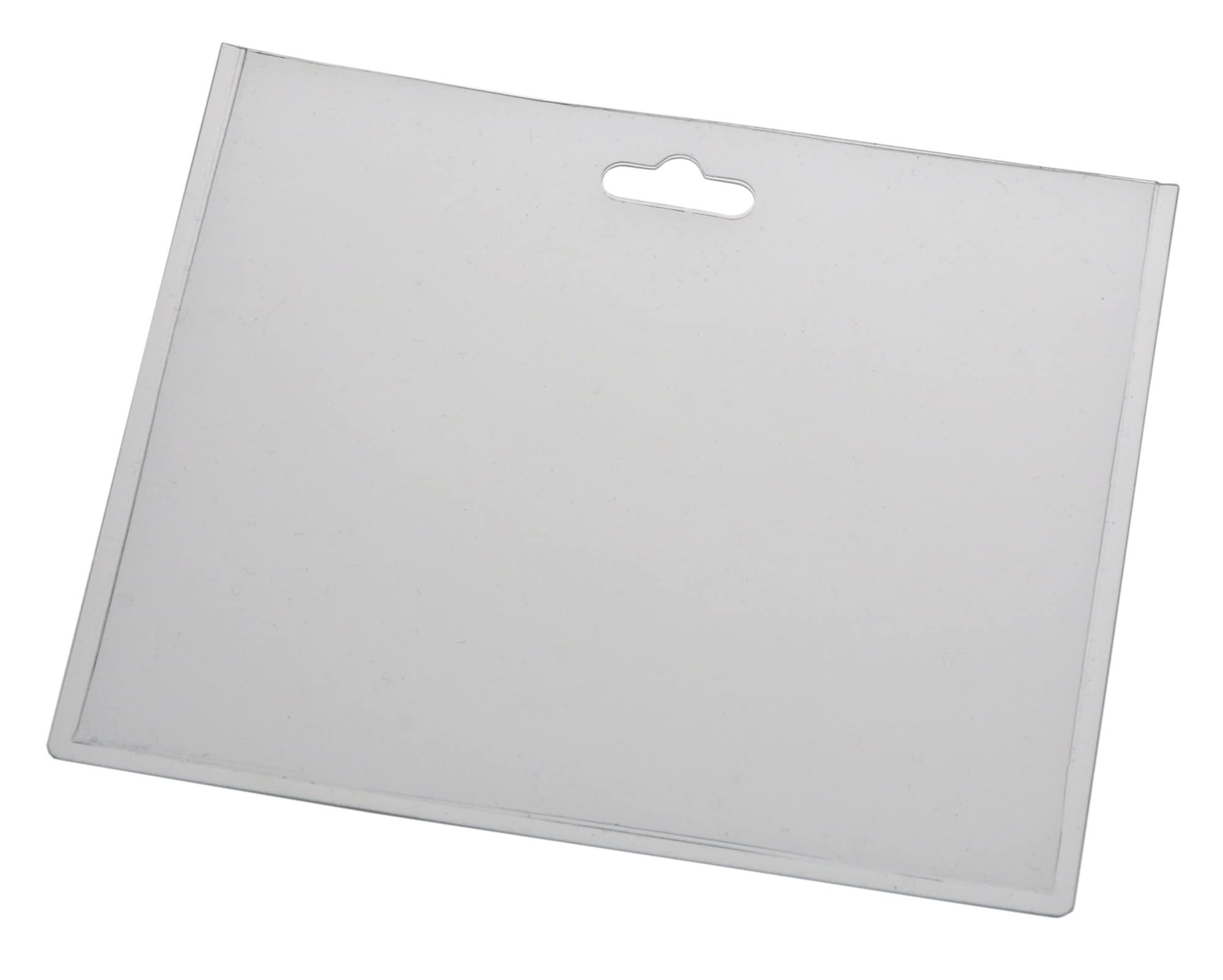EUROPEL ID Holder Badges & Blank Card Insert Sheets, Landscape, Closed, Transparent (Pack of 24) | Horizontal ID Card Holder for School, Colleges, Offices & Corporate Event | 90 x 60 mm, 121290