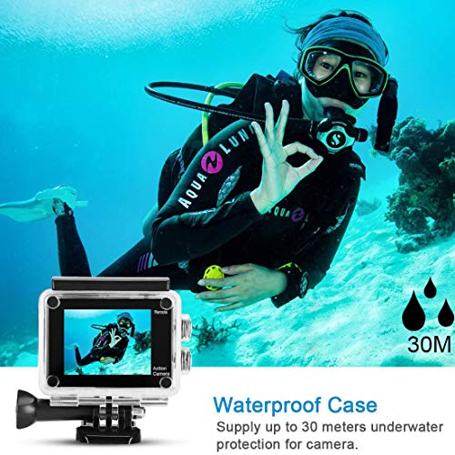 star sound source 4K WiFi Action Kamera Ultra HD16MP 30m Unterwasser-Wasserdichte Sport-Cam 173° Weitwinkel Unterwasser… – Bild 5