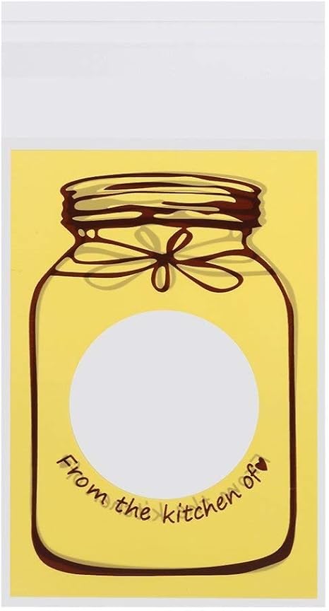 Amazon ラッピング袋 プラスチックギフトラッピング袋プラスチック製 自己粘着 かわいい クリスマス お菓子 チョコレート クッキー キャンディー アクセサリーラッピング 包装袋 小分け プレゼント用 0枚 3色 Color Yellow 米びつ オンライン通販