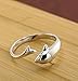 TomSunlight 925 Sterling Silver Dolphin Ring Finger Fashion Women Lady Ring Opening Adjustable gift