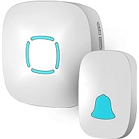 Doorbell, Lovin Product Waterproof Wireless Doorbell Chime Kit with 36 Chimes, Adjustable Volume; 1000feet Operating, with So