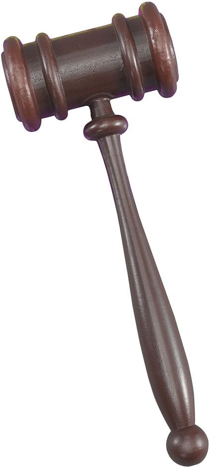 Bristol NoveltyBA1018 Judges Gavel Hammer | Brown | One Size-‎35 cm x 13 cm x 6 cm, unisex-adult