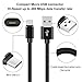 Micro USB Cable [2 Pack 3.3ft] Nylon Braided Data Cable Charging cord Micro 5pin & Data Sync Cable Compatible with Samsung Galaxy,Note, Android,LG,HTC One,Nexus,Tablets and More Android Device (Black)