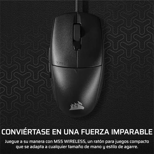 M55 Ratón Ligero para Juegos FPS con Cable – Negro