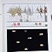 Organizedlife Lockable Mirrored Jewelry Armoire Makeup Cabinet Storage Wall Door Mount