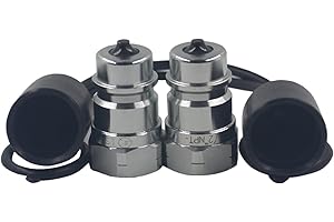 2 Pcs- Ag Type Poppet Valve ISO5675/ISO7241-A Plug Hydraulic Quick Connect Male Coupler LSQ-S1-04PF 1/2'' NPT