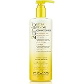 GIOVANNI 2chic Ultra-Revive Conditioner - Moisturizing Conditioner with Pineapple & Ginger, Coconut, Guava, & Aloe Vera Helps Dry Unruly Hair, Paraben Free, Color Safe - 24 oz