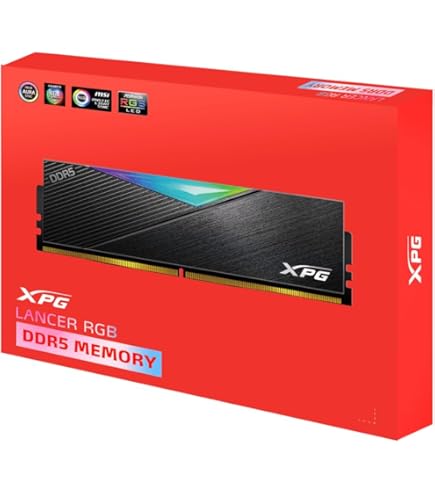xpg ddr5 64gb (32gx2) 6000MT/s メモリー XPG DDR5 RAM Memory 32GB 6000MT/s Lancer Blade RGB 1x32GB