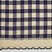 Buffalo Check Panel Window Curtain - 42 Inch Width, 84 Inch Length - Navy & Ivory Plaid - Light Filtering Farmhouse Country Drapes for Bedroom Living & Dining Room by Achim Home Decor