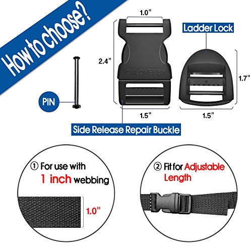Field Repair Buckle Plastic Buckle Adjustable Buckle 1 Inch Strap Flat