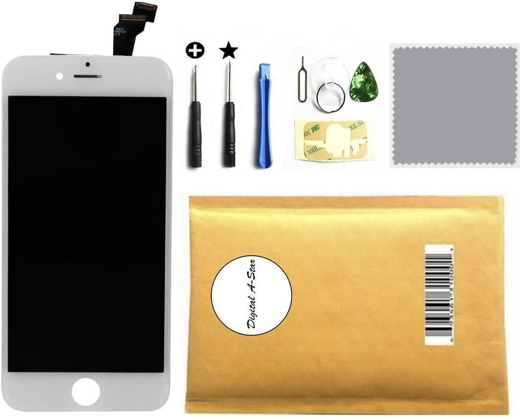Digital A-star iPhone 6(4.7inch) LCD Touch Screen Digitizer Frame Assembly Set for iPhone 6(4.7inch) (White)