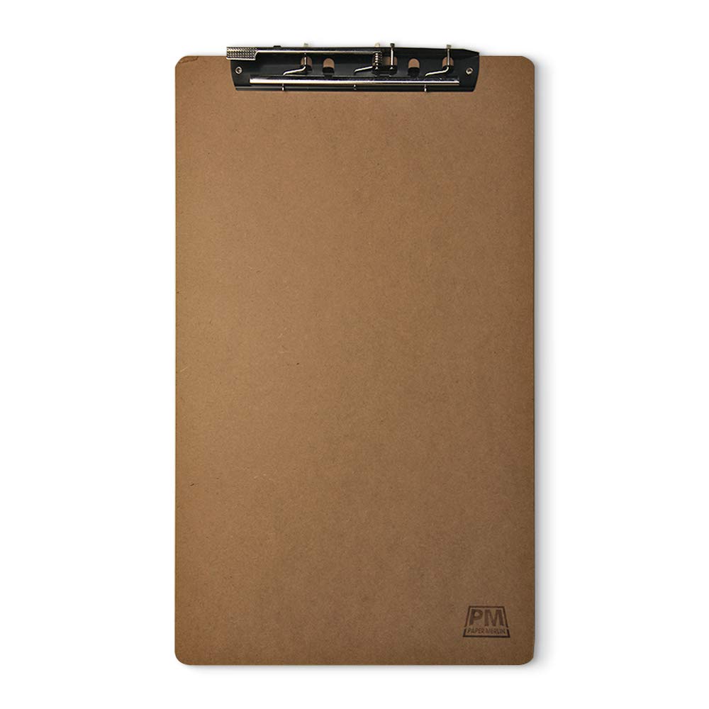 Paper Merlin Ledger Clipboard 19'' x 11'' - MDF for 11x17 Legal Size Paper with Large Clip Extra Writing Space for Your Paper (1 Pack)