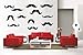 Newclew 12 Pack Mustache Set removable Vinyl Wall Decal Home Décor Large