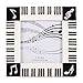 Broadway Gift Piano Keyboard Musical Notes Treble Clef Decorative 4x4 Picture Frame