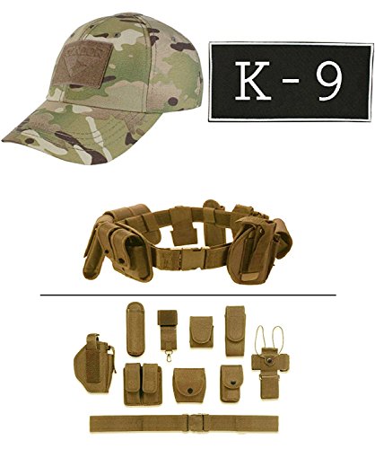 Cap MultiCam + ENFORCEMENT ID K-9 + Tan Duty Belt Holster