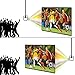 LOVAC 120 inch Projector Screen 16:9 HD, Full Down Rear & Front Projection Screen for Indoor and Outdoor Home Theater, Foldable Portable Anti-Crease Movie Match Party Projector Equipment