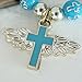12 Pcs Angel Wing Cross Bracelet Favor for Boy - Baptism Favor / Christening Favor / Bautizo Recuerdos