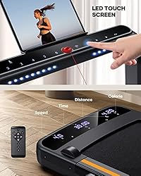 HomeTro 2 in 1 Under Desk Treadmill, Folding