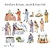 Abraham & Isaac Bible Felt Figures for Flannel Board Stories Old Testament (Regular Size Precut)