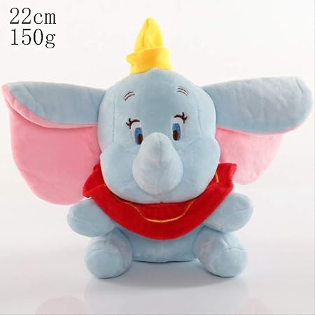 DOUFUZZ SNHPP Dumbo Wash Face Tamba Dumbo Circus Oreja Grande Elefante Juguete de Peluche muñeca agarrar máquina muñeca 22cm Dumbo Grande Azul: Amazon.es: Hogar