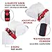 LukPaw Reflective Dog Collar Padded Dog Collar Adjustable Dog Collar for Large Dog Medium Dog Nylon Collar Running Training (Red)