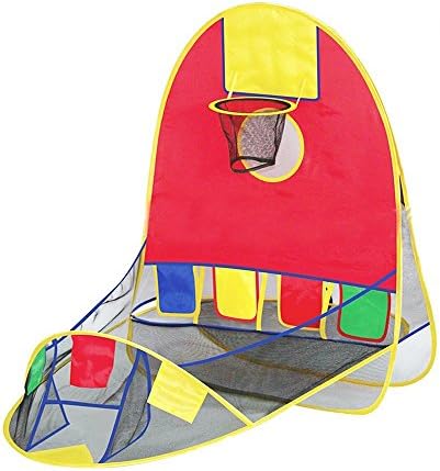 Casa Mall Kids Pop Up Play Tent Foldable Popup Pit Balls Pool with Basketball Hoop for Kids Indoor and Outdoor (43" 42")