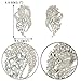 EVER FAITH Austrian Crystal Wedding Elegant Flower Teardrop Bouquet Brooch Clear Silver-Tone
