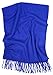 Love Lakeside-Women's Cashmere Feel Winter Solid Color Scarf (One, 0-0 Cobalt Blue)