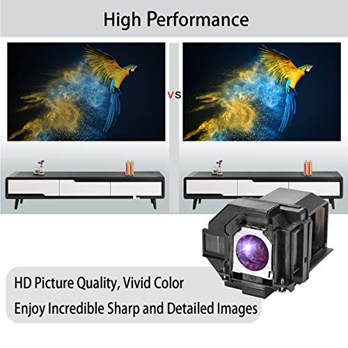 Aimdio Projector Lamp for Epson ELPLP96 EH-TW610 EH-TW650 EB-X39 EB-U42 EB-S05 EB-U05 EB-W41 EB-S41 EB-W05 EH-TW5650 EH-TW5400 EH-TW5600 EB-x41 B-X05 EB-W42 EB-W39 EB-990U