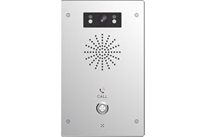 Fanvl i16SV Video Intercom HD VoIP Entry System with 1080p Camera, 2 SIP Lines, PoE, Night Vision, IP65/IK10 Waterproof, Outd