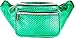 SoJourner Mermaid Rave Fanny Pack - Packs for festival women, men | Cute Fashion Waist Bag Belt Bags (Holographic Green)
