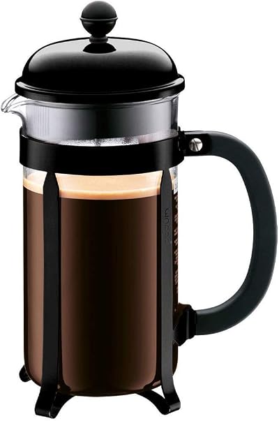 Bodum Chambord 34 oz French Press Coffee Maker Stainless Steel Black