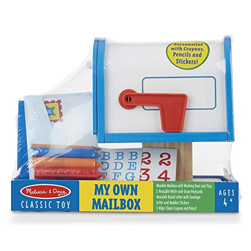 Melissa & Doug My Own Wooden Mailbox Activity Set and Educational Toy