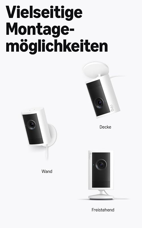 Innenkamera Plus (Indoor Camera Plus, neueste Generation), für dein Zuhause oder Unternehmen, Sicherheitskamera mit Netzstecker, Retinal 2K, 4x-Zoom, manuelle Objektivabdeckung