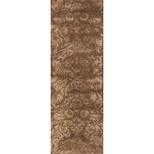 Safavieh Martha Stewart Collection MSR3124C Damask Premium Wool and Viscose Mahogany Runner Rug (2'3" x 10')