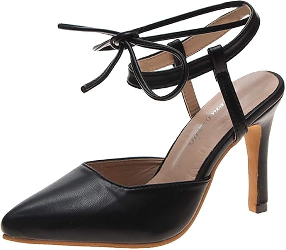 Amazon Sucute Womanshoes ピンヒール サンダル 9cm レディース パンプス 大きいサイズ ハイヒール パンプス エナメル ポインテッドトゥ ピンヒール 美脚 ハイヒール カジュアル ファッション セクシー ピンヒール Sucute Womanshoes ファッションサンダル