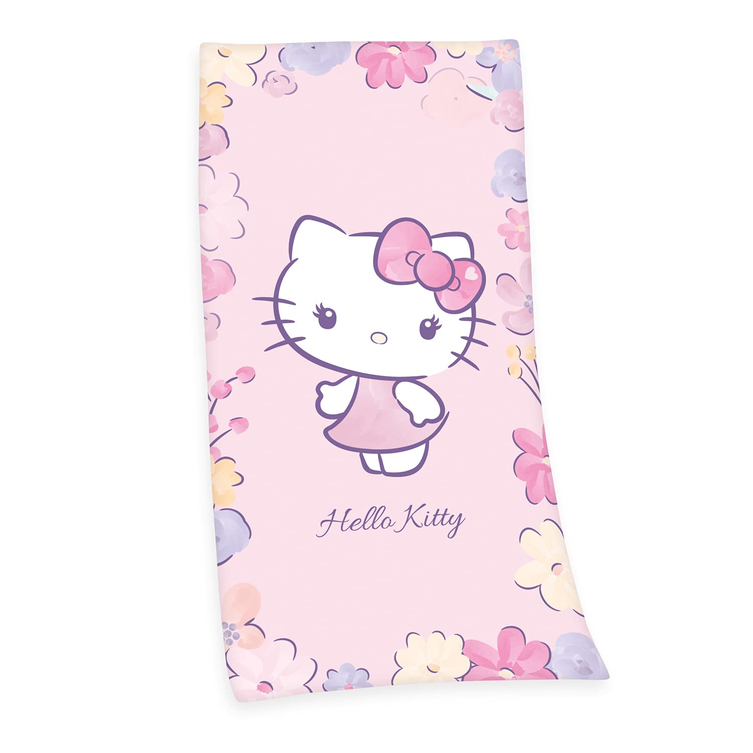 Herding Hello Kitty Velour Towel, 75 X 150 Cm, 100% Cotton/Velour