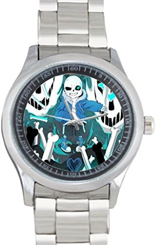 Dude Custom undertale Men's Stainless Steel Watch Sliver Metal