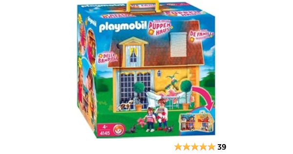playmobil casa muñecas maletin