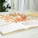 Unique Wedding Guest Book with Rustic Trim and Gold Stamped Foil Set