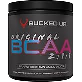 Bucked Up Original BCAA 2:1:1 Branched Chain Essential Amino Acids - Supplement Powder - | 100% Pure 2:1:1 Instantized Formula | Pre/Post Workout | 30 Servings | (Miami Flavor)
